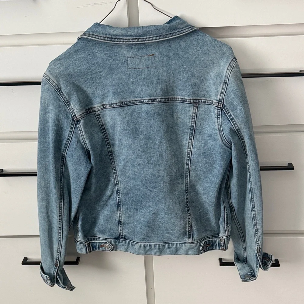 Light Blue Jean Jacket for Women - Picture 3 of 3